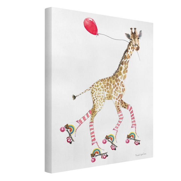 Obrazy żyrafa Giraffe on a joy ride