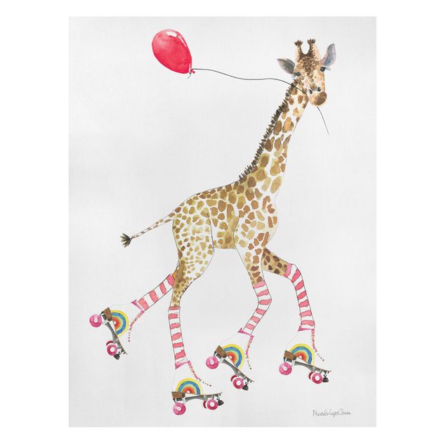 Obrazy na płótnie zwierzęta Giraffe on a joy ride