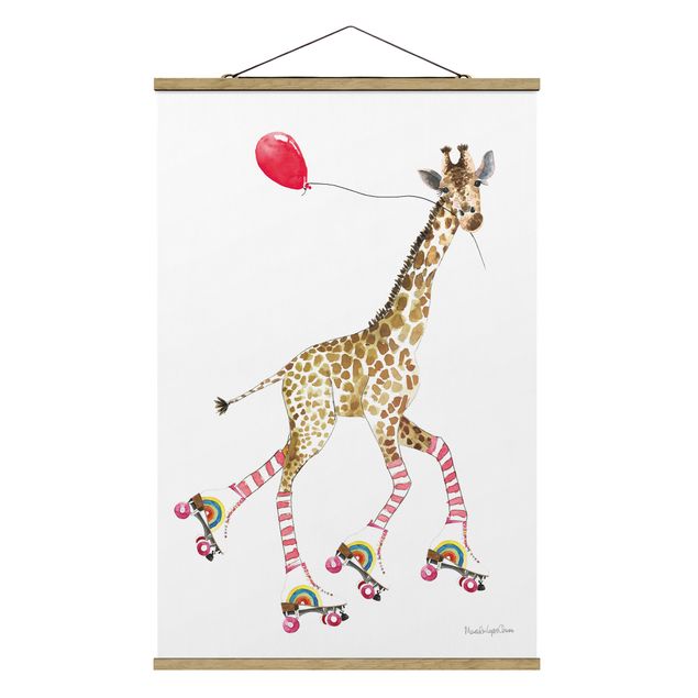 Obrazy żyrafa Giraffe on a joy ride