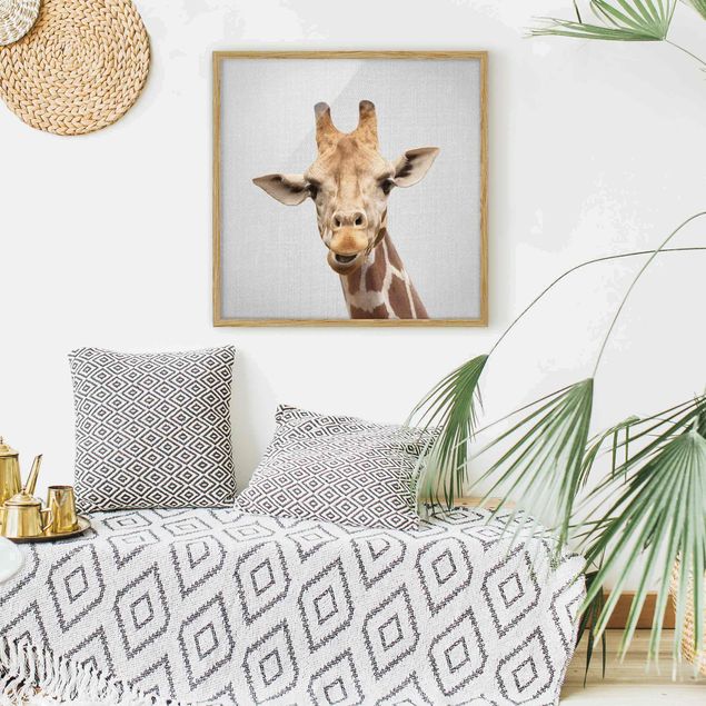 Obrazy w ramie dla dzieci Giraffe Gundel
