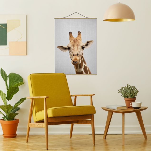 Nowoczesne obrazy do salonu Giraffe Gundel