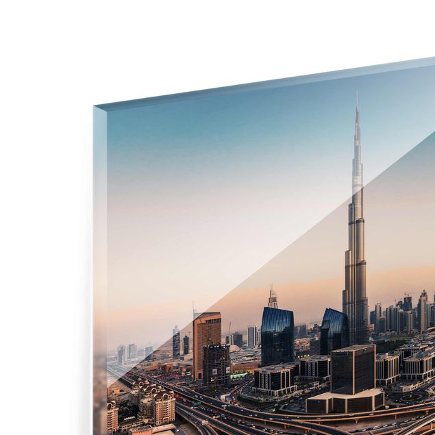 Architektura obrazy Wieczorna atmosfera w Dubaju