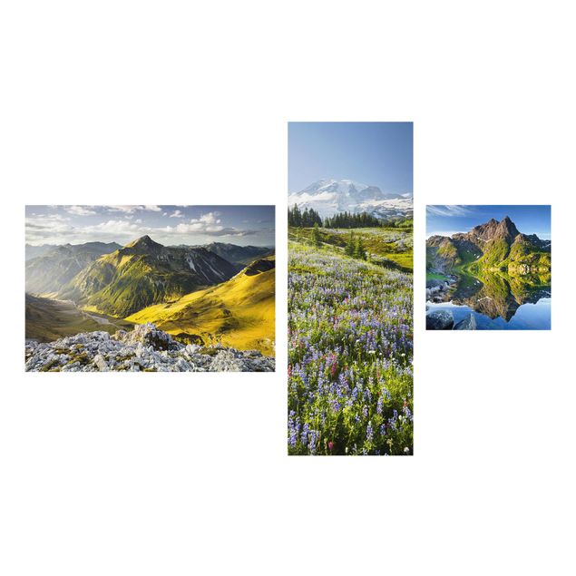 Obrazy na szkle krajobraz Góry w Alpach