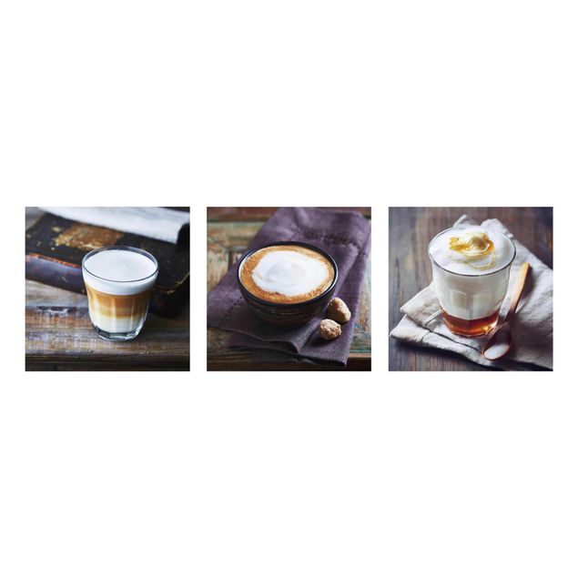 Obrazy na szkle wieloczęściowe Caffè Latte