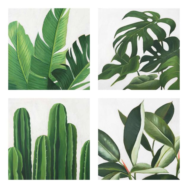 Nowoczesne obrazy do salonu Favourite Plants Tropical Set I