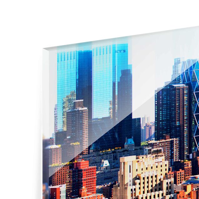 Obrazy na szkle Nowy Jork Manhattan Skyline Urban Stretch