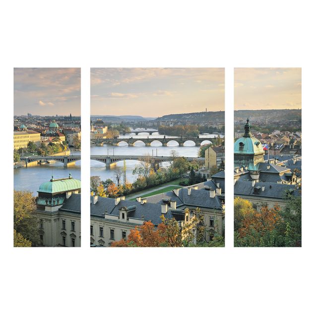 Obrazy na szkle wieloczęściowy Praga