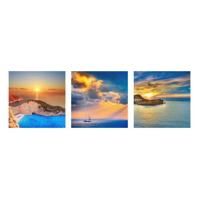 Obrazy na szkle plaża Słoneczniki