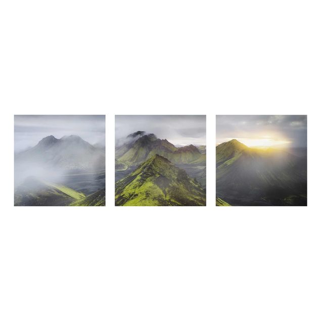 Obrazy na szkle góra Storkonufell Islandia