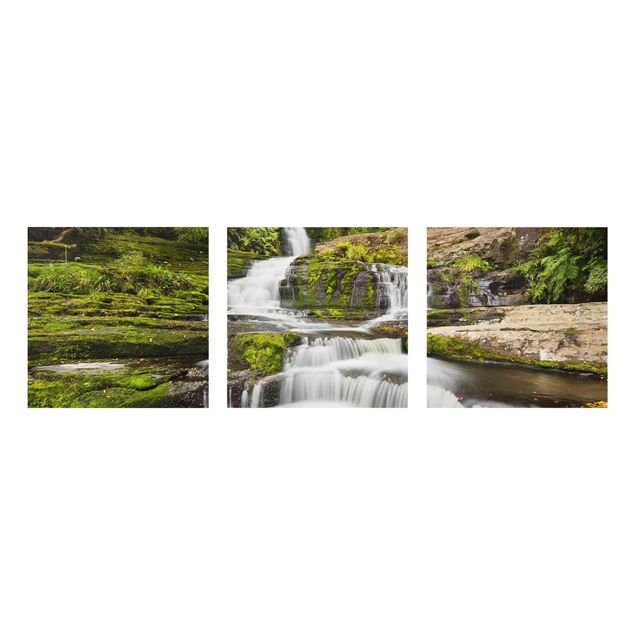 Obrazy na szkle krajobraz Wodospad Upper McLean w Nowej Zelandii