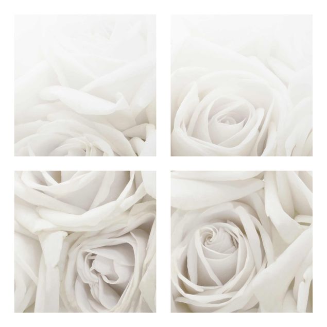 Dekoracja do kuchni Białe róże
