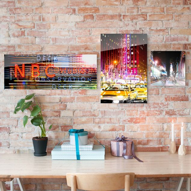 Obrazy na szkle architektura i horyzont Times Square City Lights