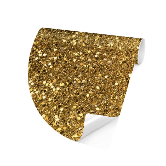 Tapety Glitter Confetti w kolorze złotym