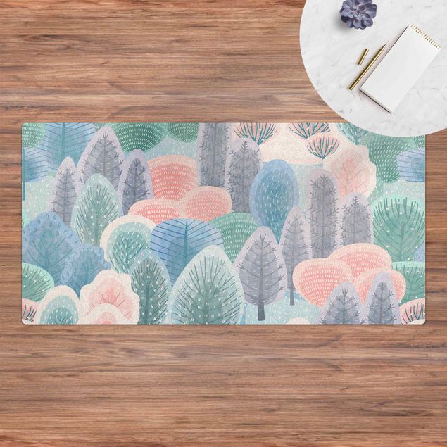 chodnik dywanowy Wesoły las w pastelach