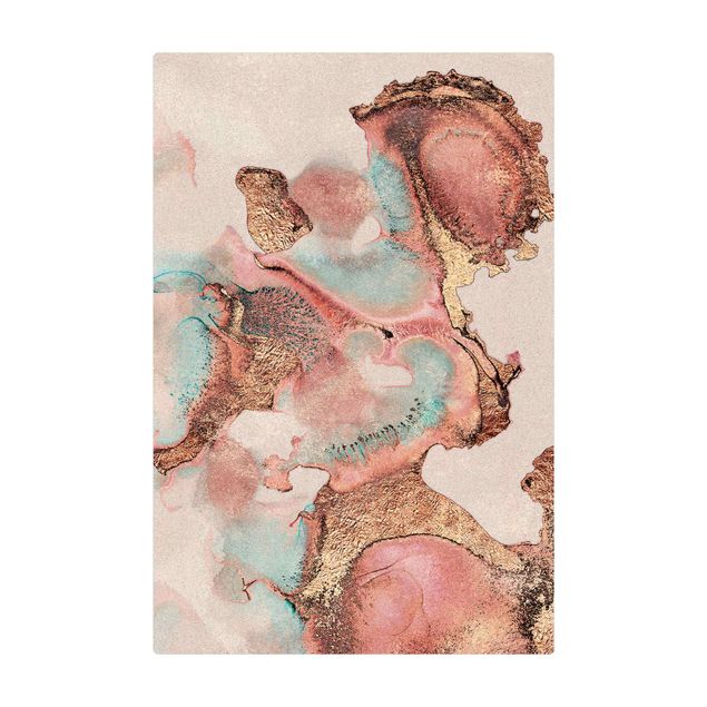 Mata korkowa - Złotoen Watercolour Rosé