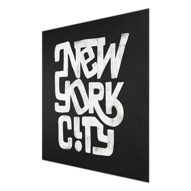 Obrazy nowoczesny Graffiti Art Calligraphy New York City Black