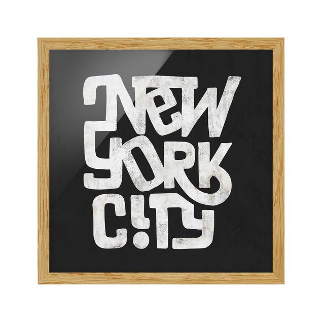 Obrazy nowoczesne Graffiti Art Calligraphy New York City Black