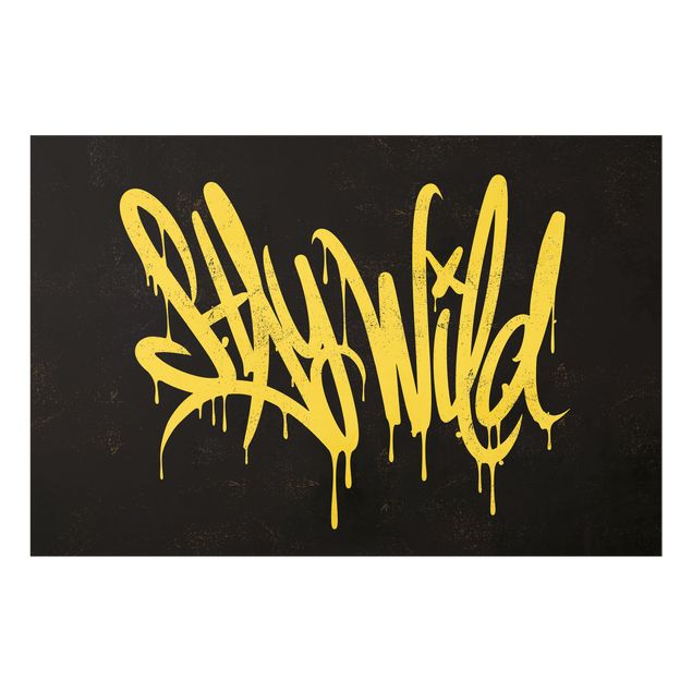 Obrazy powiedzenia Graffiti Art Stay Wild