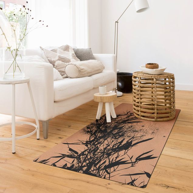chodnik dywanowy Graficzny świat roślin - Czarny bambus