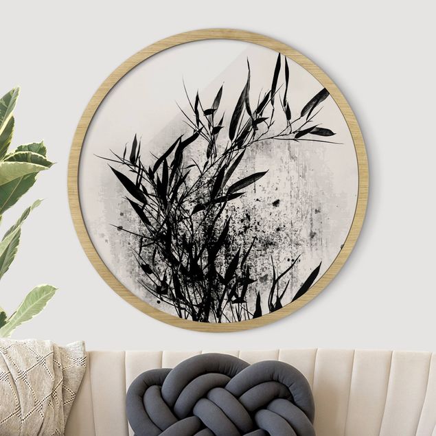 Obrazy ryby Graphical Plant World - Black Bamboo