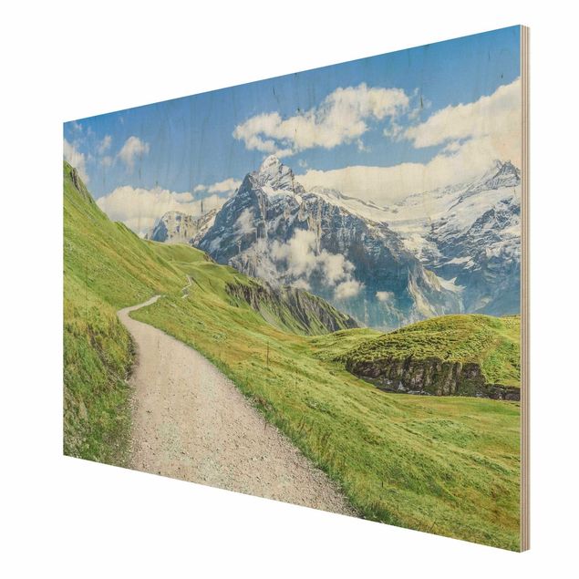 Obrazy z drewna Grindelwald Panorama