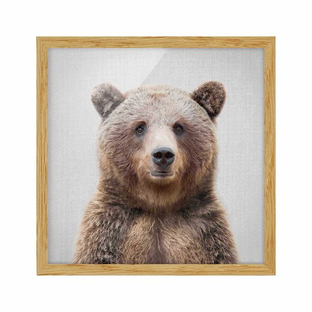 Obrazy w ramie zwierzęta Grizzly Bear Gustel