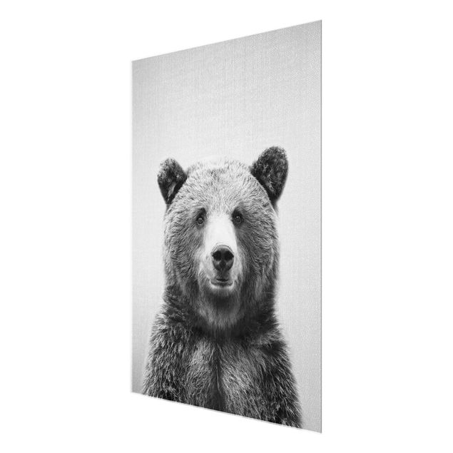 Nowoczesne obrazy Grizzly Bear Gustel Black And White