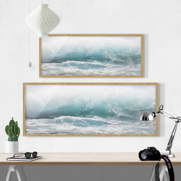 Obrazy w ramie do łazienki Big Wave Hawaii