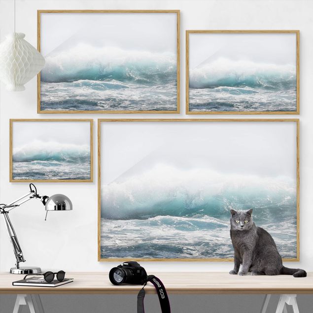 Obrazy w ramie do łazienki Big Wave Hawaii