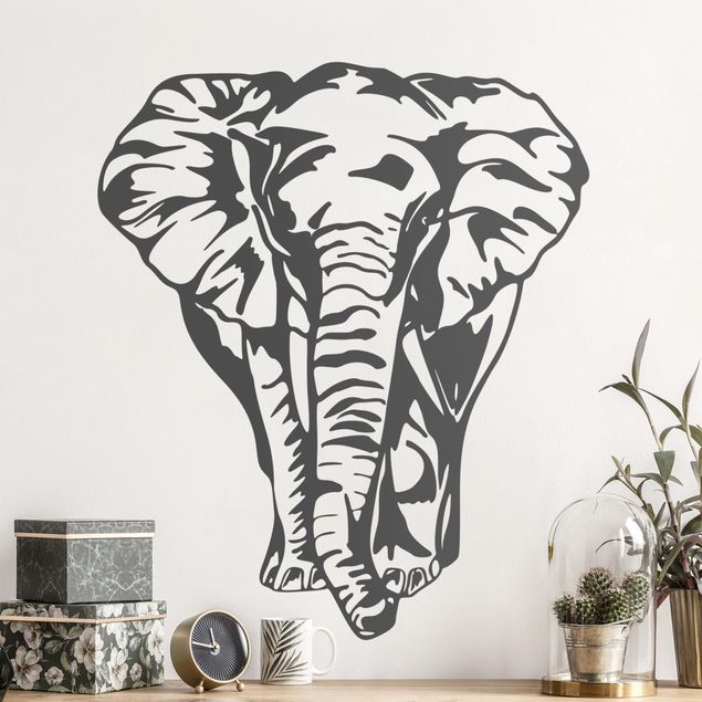 Naklejka na ścianę - Duży słoń