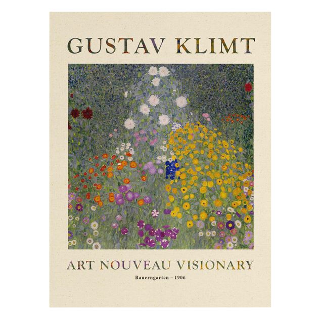 Obrazy motywy kwiatowe Gustav Klimt - Ogród chłopski - edycja muzealna