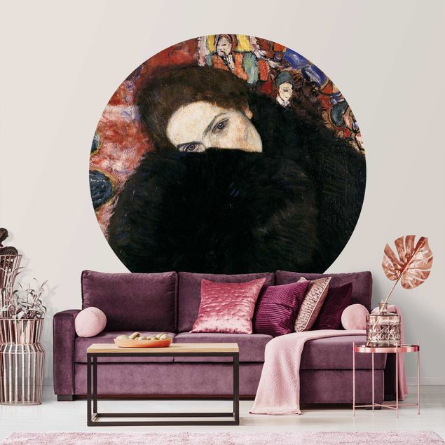 Dekoracja do kuchni Gustav Klimt - Dama z mufką
