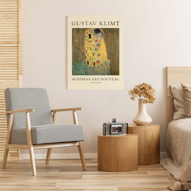 Obrazy art deco Gustav Klimt - Pocałunek - edycja muzealna
