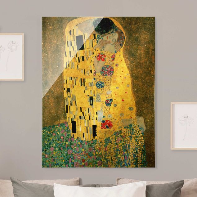Obraz na szkle - Gustav Klimt - Pocałunek