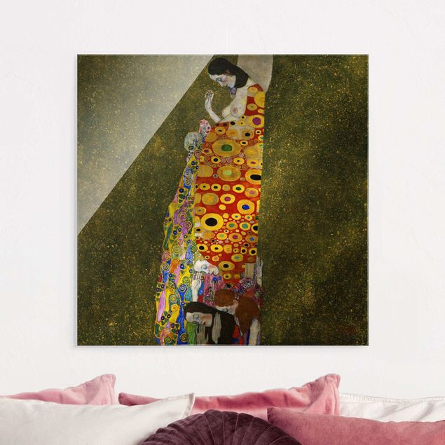 Obrazy na szkle erotyka Gustav Klimt - Nadzieja II