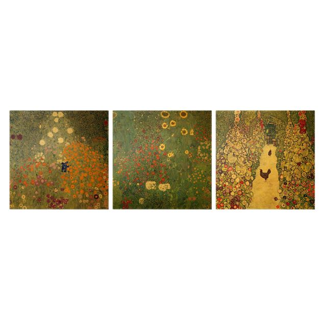 Obrazy kwiatowe Gustav Klimt - W ogrodzie