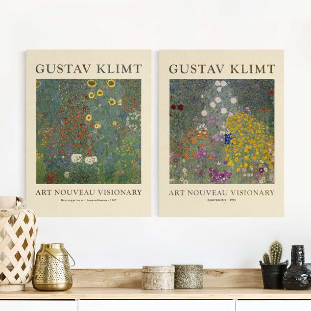 Obrazy do salonu nowoczesne Gustav Klimt - Ogród chłopski - edycja muzealna