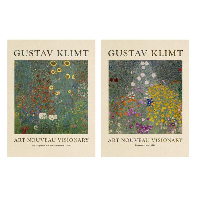 Obrazy z motywem kwiatowym Gustav Klimt - Ogród chłopski - edycja muzealna