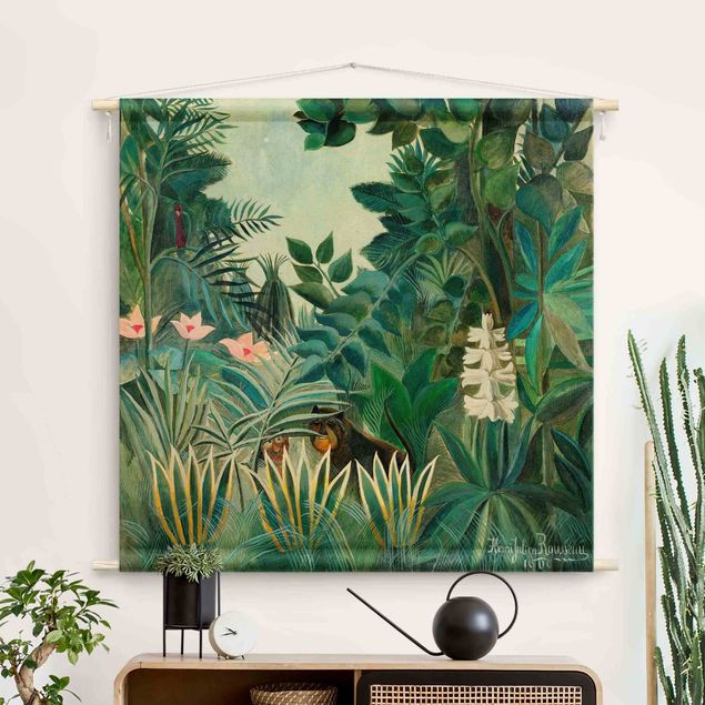 gobelin na ścianę nowoczesne Henri Rousseau - The Equatorial Jungle