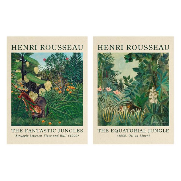 Zwierzęta obrazy Henri Rousseau - Museum Edition Dżungla na równiku