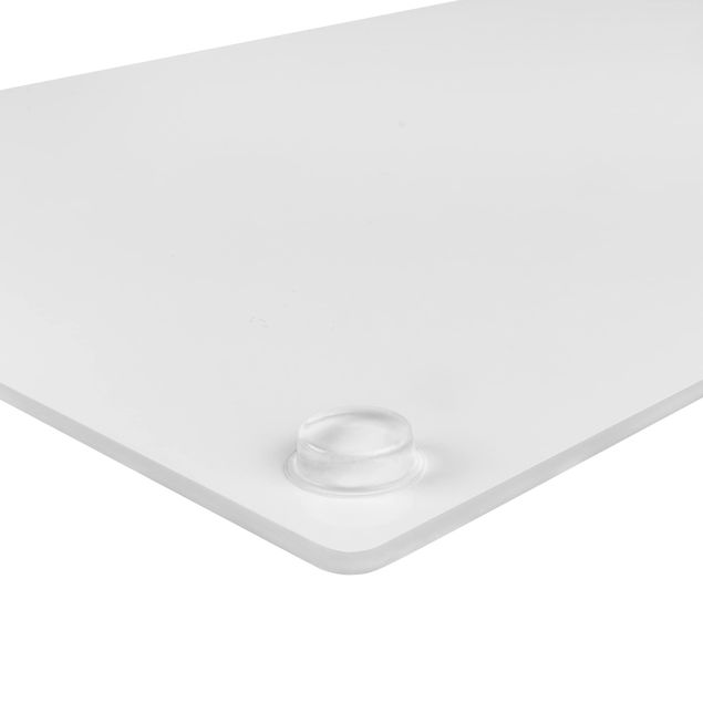 Szklana płyta ochronna na kuchenkę 2-częściowa - Polarna biel