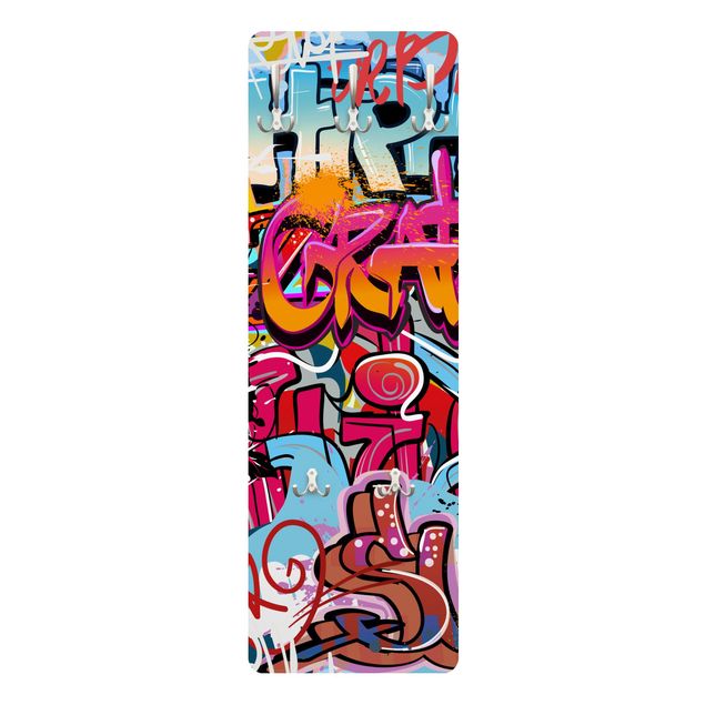 Wieszak ścienny - HipHop Graffiti