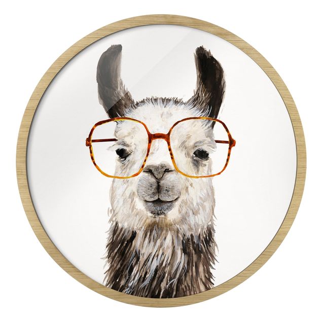 Obrazy nowoczesny Hip Lama With Glasses IV