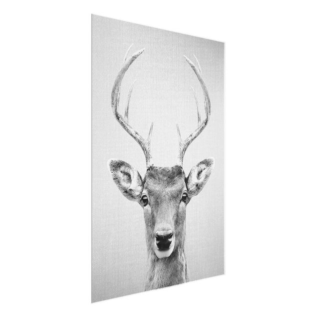 Obrazy jeleń Deer Heinrich Black And White