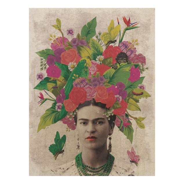 Frida obrazy Frida Kahlo - Portret z kwiatami