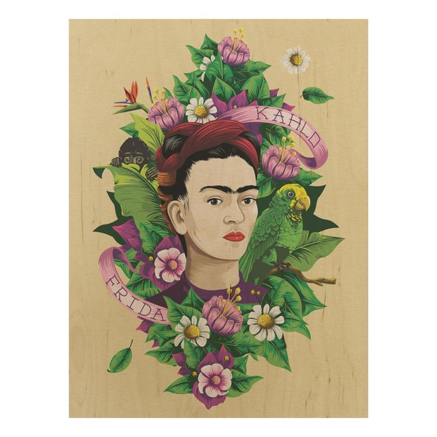 Obrazy Frida Frida Kahlo - Frida, małpa i papuga