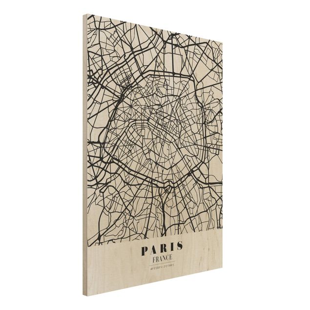 Dekoracja do kuchni City Map Paris - Klasyczna