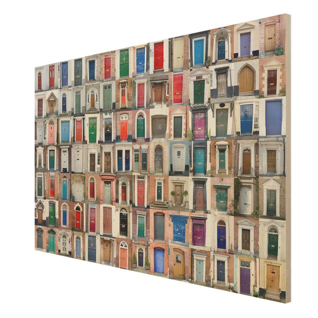Obrazy na drewnie 100 drzwi