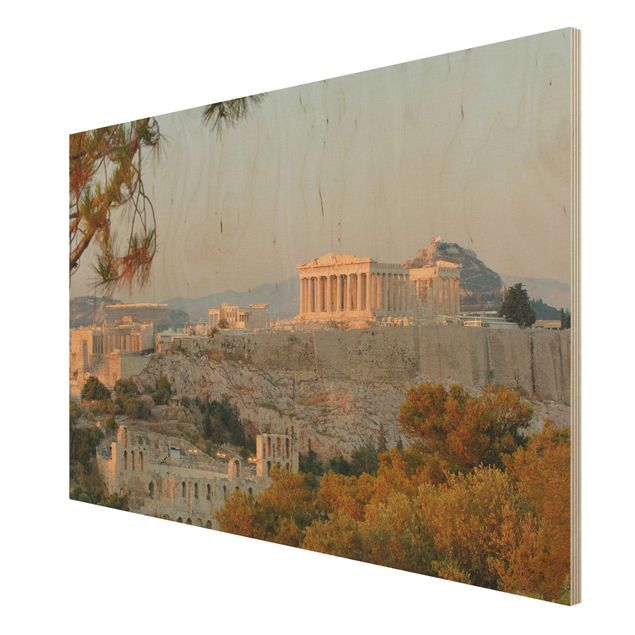 Obrazy z drewna Akropolis