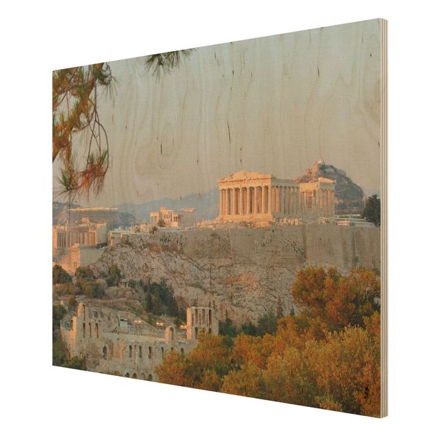 Obrazy z drewna Akropolis